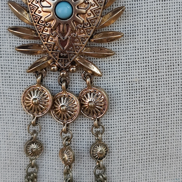 Lulu's Boho Egyptian Revival Layered Necklace - Picture 7 of 8